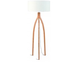 LAMPA PODŁOGOWA ANNAPURNA BAMBUS 3-NOŻNA 128CM/ABAŻUR 60X30CM, LNIANY BIAŁY
