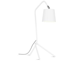 LAMPA STOŁOWA BARCELONA, 3-NOŻNY ŻELAZNY STELAŻ/42X25X H.59CM, BIAŁY