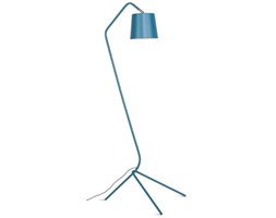 LAMPA PODŁOGOWA BARCELONA, 3-NOŻNY ŻELAZNY STELAŻ/53X57XH152CM, TEAL BLUE