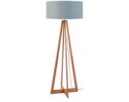 LAMPA PODŁOGOWA EVEREST BAMBUS 4-NOŻNA 127CM/ABAŻUR 60X30CM, LNIANY JASNOSZARY