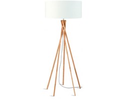 LAMPA PODŁOGOWA KILIMANJARO BAMBUS 129CM/ ABAŻUR 60X30CM, LNIANY BIAŁY