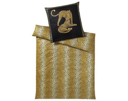 Pościel satynowa Elegante Gepard Pair Black