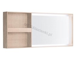 Keramag Citterio Lustro z oświetleniem Led i półkami po lewej lub prawej stronie- dąb czarny 835636