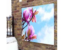 Różowe Kwiaty Canvas