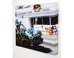 LA Elephant Car Mini Canvas