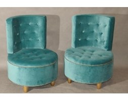 Happy Barok: Fotel -pouf QUEEN antique green