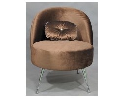 Happy Barok: Fotel GLAMOUR czekolada