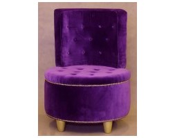 Happy Barok: Fotel-pouf QUEEN Violet
