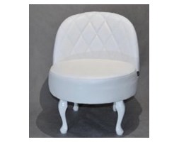 Happy Barok: Fotel KARO WHITE Leather