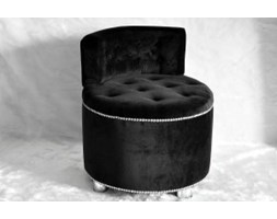 Happy Barok: Fotel BAROQUE Black z oparciem 55