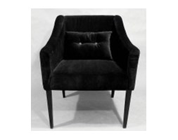 Happy Barok: Fotel VELVET BLACK