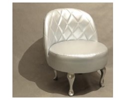 Happy Barok: Fotel KARO SILVER Leather