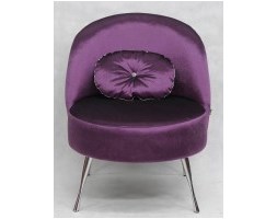 Happy Barok: Fotel GLAMOUR Fiolet