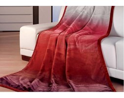 Goezze, koc Cashmere-Feeling Qualität,150x200 wzór Rainbow kolor szary, czerwony, rdzawy
