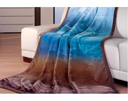 Goezze, koc Cashmere-Feeling Qualität, 150x200 wzór Rainbow kolor brązowy, niebieski, błękitny