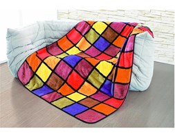 Goezze, koc Cashmere-Feeling Qualität, 150x220 wzór Antigua, kolor żółty, pomarańczowy, czerwony