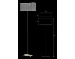 Lampa podłogowa Cruz czarna Ramko