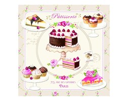 Serwetki deserowe 20 szt. Nuova R2S Napkins tort kod: 414 SWEE