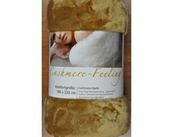 Goezze, koc cashmere-feeling optic 180x220; kolor piaskowy, nr koloru 70