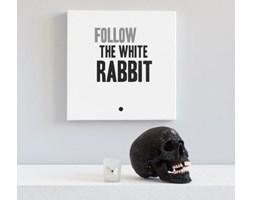 Płótno FOLLOW THE WHITE RABBIT