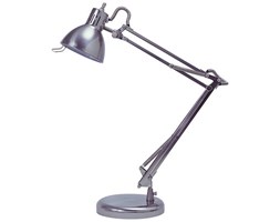 Lampa biurkowa halogenowa, stal szczotkowana