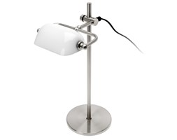Lampa biurkowa LEITMOTIV Notary Frost biało-chromowa