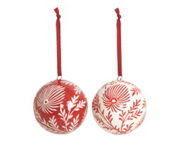 Bombki Ornament red
