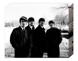 The Beatles w Białym Domu - obraz na płótnie
