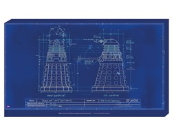 Doctor Who Blueprint - obraz na płótnie