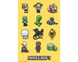 Minecraft Bohaterowie - plakat
