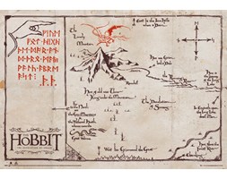 Antyczna Mapa na Pergaminie - The Hobbit - Edycja Kolekcjonerska - reprodukcja