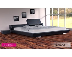 Łóżko do sypialni Diamond skóra naturalna, 140x200