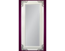 Stylowe białe lustro wiszące 180x80