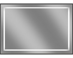 Lustro LED 15 w drewnianej ramie