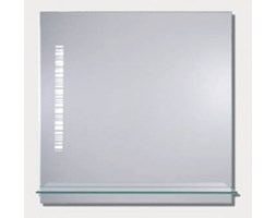 Lustro łazienkowe z półką i oświetleniem LIGHT 60X60