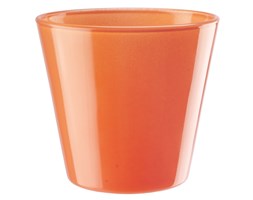 Osłonka szklana średnica 14 cm, pomarańczowa