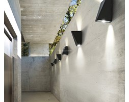 Lampa zewnętrzna, kinkiet ZITA kol. CIEMNY SZARY (GM1103 DGR) - Azzardo