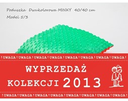 Poduszka Minky dwukolorowa 40x40 cm