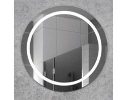Kraft CRISTAL Lustro okrągłe fi 80 cm z podświetleniem Led