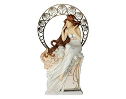 Figurka porcelanowa 36cm Muzyka - Alfons Mucha