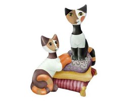 Figurka z pozytywką koty Odpręż się - Rosina Wachtmeister
