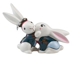 Figurka - Króliki zakochane - Biker - Bunny de luxe