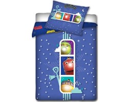 Pościel bawełniana Stacyjkowo 100x135 Chuggington 7037