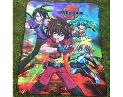 Kocyk dziecięcy polarowy 130x160 Bakugan 1069 Detexpol ostatnia sztuka