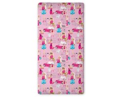 Prześcieradło bawełniane z gumką 90x200 Barbie 03 6061 Faro