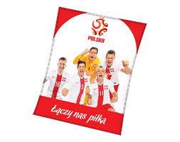 Koc polarowy PZPN 130x170 8003 7712 Polska Lewandowski Szczęsny Błaszczykowski Piszczek