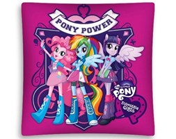 Poszewka Kucyki Pony 40x40 3D Pony Power EG 01 Detexpol