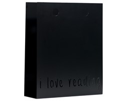 Gazetownik “i love reading“ czarny