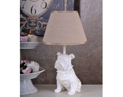 Lampa z Figurą Białego Buldoga