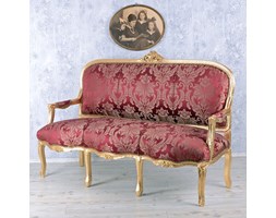 Elegancka Sofa Salonowa w Stylu Barokowym